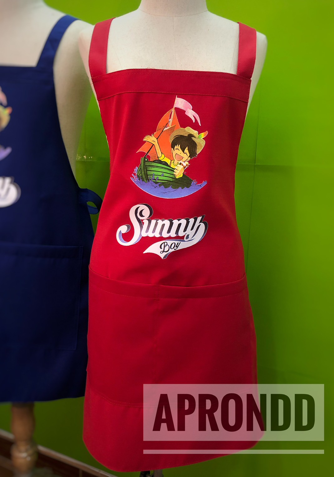 ผ้ากันเปื้อนสกรีนดิจิทัล Sunny Boy